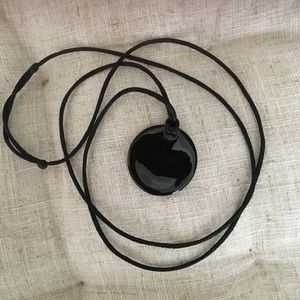 JJill Adjustable Black Pendant Necklace